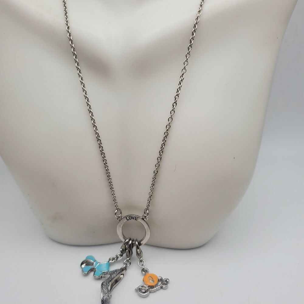 Disney princess Cinderella charm necklace